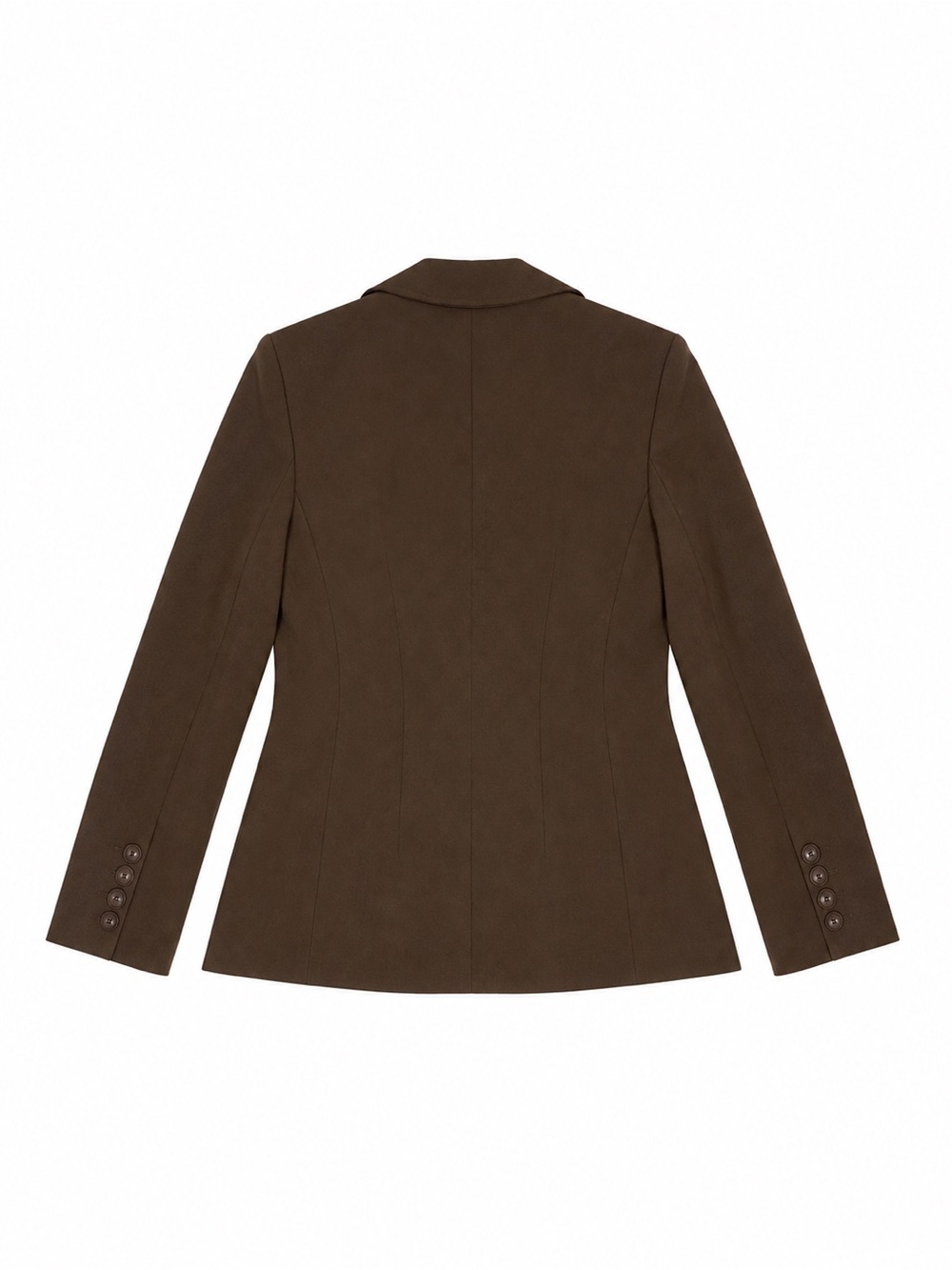 Anthropologie Tapemeasure Vintage Blazer Jacket Brown Tailored Quiet Luxury 12 - Picture 3 of 6